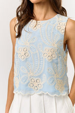 Load image into Gallery viewer, Floral Embroidery Top