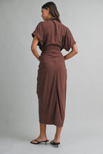 Load image into Gallery viewer, Short Sleeve Midi Tied Detailed Dress