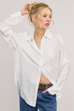 Load image into Gallery viewer, Satin Button Down Long Sleeve Blouse