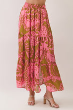 Load image into Gallery viewer, Terra Botanica Tiered Maxi Skirt