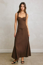 Load image into Gallery viewer, Classic Corsetry Top and Maxi Linen Set
