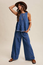 Load image into Gallery viewer, Denim Tank and Pants Set