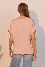 Load image into Gallery viewer, Silk V-Neck Tee
