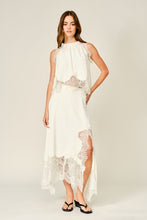 Load image into Gallery viewer, Ruffle Neck Lace Detail Sleeveless Top