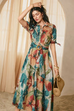 Load image into Gallery viewer, Eyelet Buckled Shirt Dress