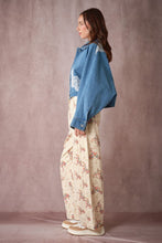 Load image into Gallery viewer, Lace Trim Dolman Denim Jacket