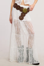 Load image into Gallery viewer, Tiered Floral Lace Maxi Skirt W Mini Lining
