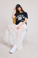 Load image into Gallery viewer, Tiered Floral Lace Maxi Skirt W Mini Lining