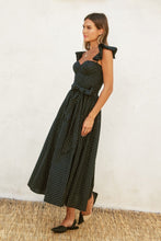Load image into Gallery viewer, Pin Dot Corset Midi Dress