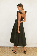 Load image into Gallery viewer, Pin Dot Corset Midi Dress