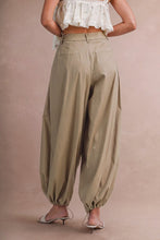 Load image into Gallery viewer, Drawstring Hem Wide Leg Balloon Pant