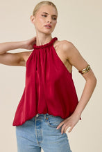 Load image into Gallery viewer, Braided Halter Neck Satin Top
