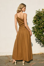 Load image into Gallery viewer, Drop Waist Ruched Maxi Dress
