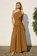 Load image into Gallery viewer, Drop Waist Ruched Maxi Dress