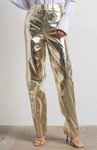 Load image into Gallery viewer, Metallic Vegan Leather Pants
