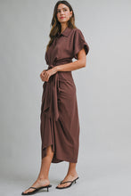 Load image into Gallery viewer, Short Sleeve Midi Tied Detailed Dress
