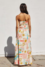 Load image into Gallery viewer, Amalfi Coast  Rattan Belt Maxi Dress
