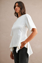 Load image into Gallery viewer, Peplum Cotton Top
