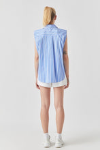 Load image into Gallery viewer, Stripe Power Shoulder Shirt
