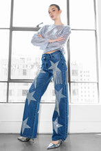 Load image into Gallery viewer, Holiday Star Wide leg Jeans
