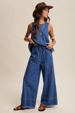 Load image into Gallery viewer, Denim Tank and Pants Set

