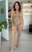 Load image into Gallery viewer, Crochet  Knit Pant Set
