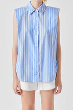 Load image into Gallery viewer, Stripe Power Shoulder Shirt
