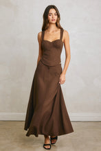 Load image into Gallery viewer, Classic Corsetry Top and Maxi Linen Set
