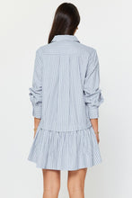 Load image into Gallery viewer, Striped Rhinestone Shirt Dress
