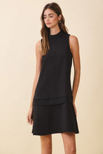 Load image into Gallery viewer, Sleeveless Mock Neck Layered Hem Dress
