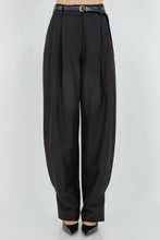 Load image into Gallery viewer, Pleated Trousers With Tapered Leg Opening
