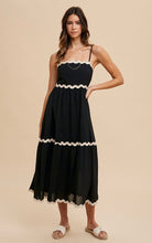 Load image into Gallery viewer, Ric Rac Trim Detail Maxi Dress
