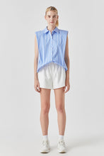 Load image into Gallery viewer, Stripe Power Shoulder Shirt
