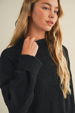 Load image into Gallery viewer, Mock Neck Oversized Sweater Top
