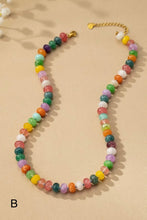 Load image into Gallery viewer, Natural Agate Beaded Necklace
