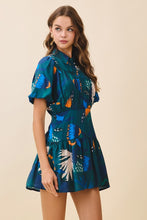 Load image into Gallery viewer, Abstract Print Fit And Flare Mini Dress
