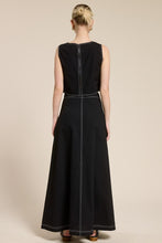 Load image into Gallery viewer, Contrast Stitch Linen Two Piece Set
