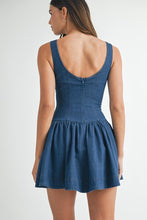 Load image into Gallery viewer, Denim Button Front Mini Dress
