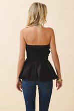 Load image into Gallery viewer, Bodice Strapless Peplum Top

