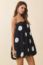 Load image into Gallery viewer, Strapless Polka Dot Elastic Neck Bubble Dress
