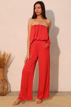 Load image into Gallery viewer, Silk Strapless Bubble Jumpsuit
