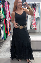 Load image into Gallery viewer, Lace V Neck Ruffled Cami Dress
