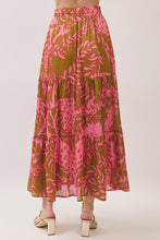 Load image into Gallery viewer, Terra Botanica Tiered Maxi Skirt
