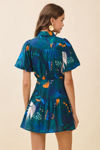 Load image into Gallery viewer, Abstract Print Fit And Flare Mini Dress
