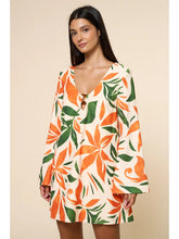 Load image into Gallery viewer, Floral Print Long Sleeve Mini Dress
