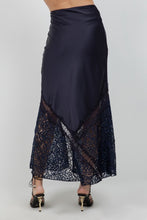 Load image into Gallery viewer, Lace Satin Mixed Slip Skirt
