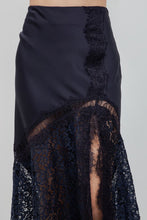 Load image into Gallery viewer, Lace Satin Mixed Slip Skirt
