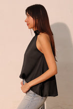Load image into Gallery viewer, Hammered Satin Halter Bubble Top
