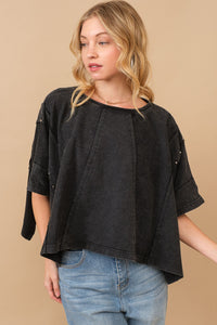 Studded Pull Over Cape Top