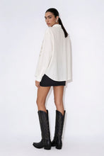 Load image into Gallery viewer, Embellished Botanical Motif Button Down Blouse
